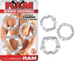 Ram Beaded Cockrings - Clear - Image 2