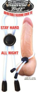 Mack Tuff Adjustable Silicone Cock Tie-Clear - Image 4