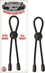 Mack Tuff Adjustable Silicone Cock Tie - Black - Image 3