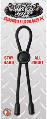 Mack Tuff Adjustable Silicone Cock Tie - Black - Image 2