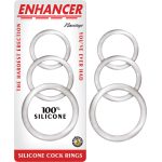 Enhancer Silicone Cockrings - Clear - Image 2