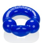 Ultraballs 2- Piece Cockring Set - Black  Police Blue - Image 3
