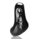 360 2- Way Cockring and Ballsling - Black - Image 3