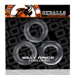 Willy Rings 3-Pack Cockrings - Clear - Image 2