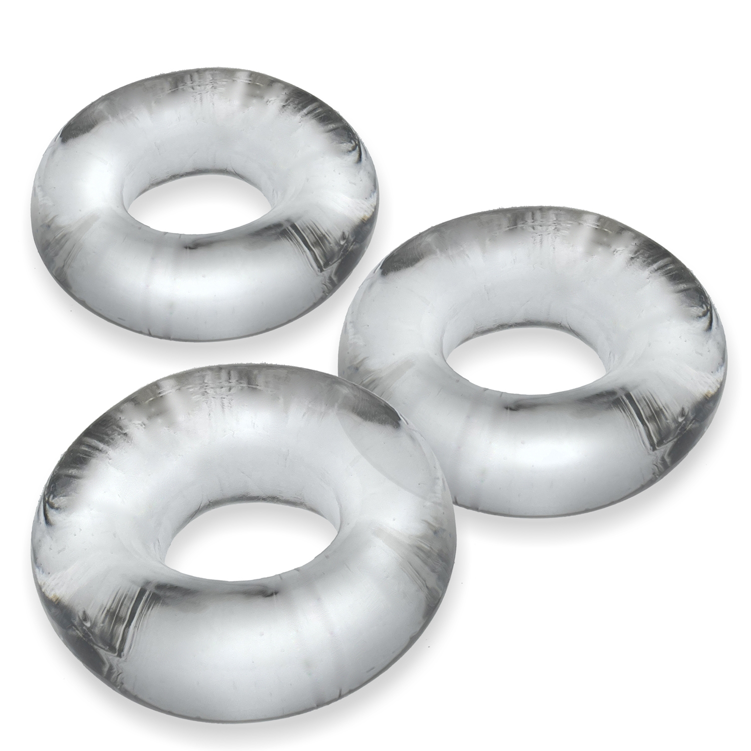 HOOX-3065-CLR.jpg Fat Willy 3-Pack Jumbo C-Rings - Clear - Image 1