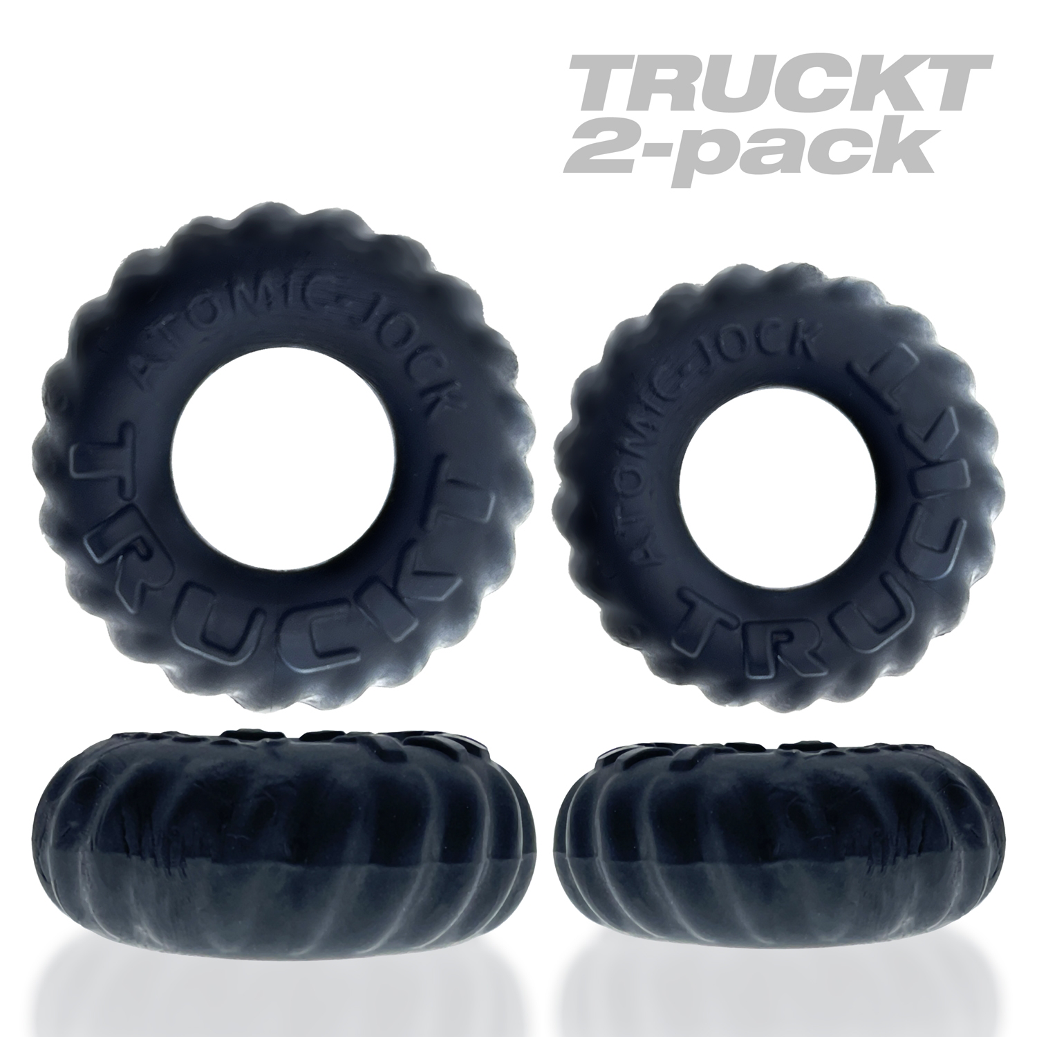 HOOX-AJ-1049-NGT.png Truckt 2 Piece Cockring Set Atomic Jock - Night Black - Image 1
