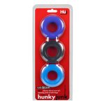 Hunkyjunk Huj3 C-Ring 3 Pk - Blue - Multi