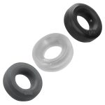 Hunkyjunk Huj3 C-Ring 3 Pk - Tar - Multi - Image 2