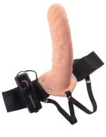 Fetish Fantasy Series 8-Inch Vibrating Hollow Strap-on - Flesh - Image 2