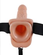 Fetish Fantasy Series 9 Inch Hollow Strap-on With Balls - Flesh - Image 3