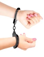 Fetish Fantasy Series Anodized Cuffs - Black - Image 3