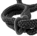 Fetish Fantasy Series Silk Rope Love Cuffs - Black - Image 3