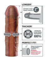 Fantasy X-Tension Mega 2-Inch Extension - Brown - Image 2