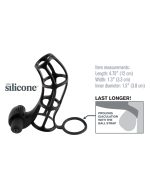 Fantasy X-Tensions Deluxe Silicone Power Cage - Black - Image 4