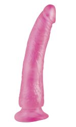 Basix Rubber Works - Slim 7 Inch With Suction Cup - Pink - Image 2