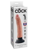 King Cock 7-Inch Vibrating Cock - Light - Image 5