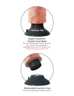King Cock 8-Inch Vibrating Cock - Light - Image 3