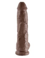 King Cock 10-Inch Cock With Balls - Brown - Image 2