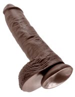 King Cock 10-Inch Cock With Balls - Brown - Image 4
