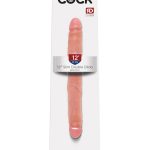 King Cock 12 Inch Slim Double Dildo - Flesh