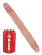 King Cock 12 Inch Slim Double Dildo - Flesh - Image 3