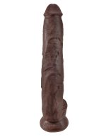 King Cock 14 Inch Cock With Balls - Brown - Image 5