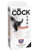 King Cock Strap on Harness With 7 Inch Cock - Flesh - Image 2