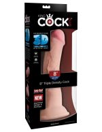 King Cock Plus Triple Density 8 Inch Cock - Light - Image 5