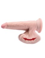9 Inch Triple Density Cock With Swinging Balls - Light - Image 5