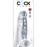 King Cock Clear 8 Inch Cock With Balls