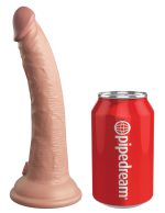 King Cock Elite 7 Inch Vibrating Silicone Dual Density Cock With Remote - Light - Image 6