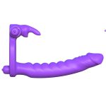 Fantasy C-Ringz Silicone Double Penetrator Rabbit - Purple