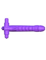 Fantasy C-Ringz Silicone Double Penetrator Rabbit - Purple - Image 2