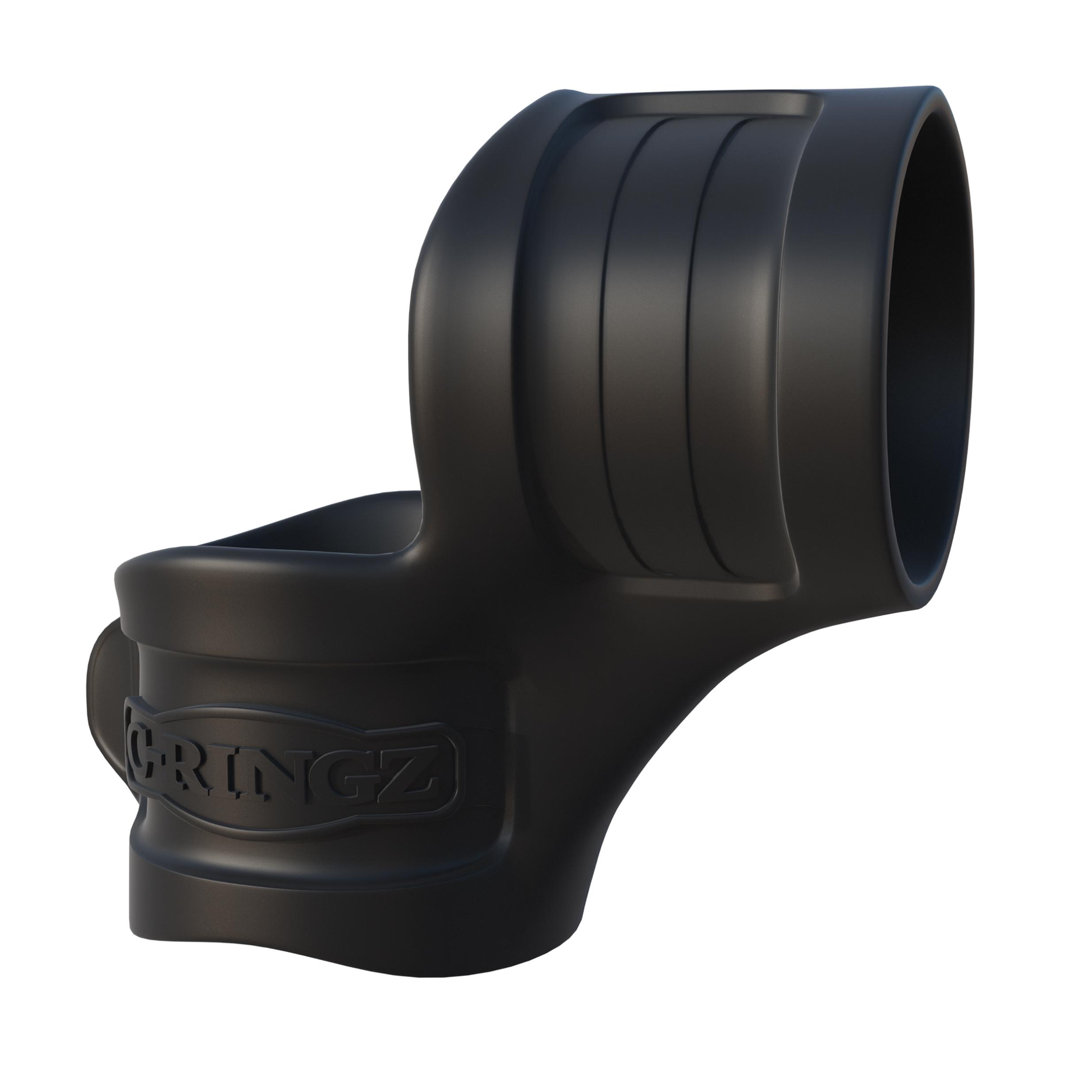 HOPD5902-23.jpg Fantasy C-Ring Mr Big Cock Ring and Ball Stretcher - Black - Image 1