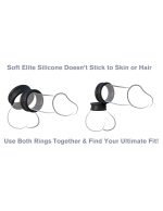 Fantasy C-Ringz Max Width Silicone Rings - Black - Image 2