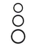 Fantasy C-Ringz Silicone Ring Stamina Set - Black - Image 3