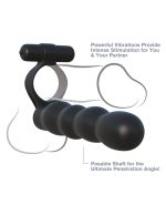 Fantasy C-Ringz Posable Partner Double Penetrator - Black - Image 5