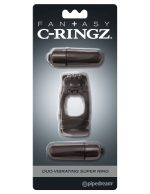 Fantasy C-Ringz Duo-Vibrating Super Ring Black - Image 3