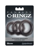 Fantasy C-Ringz Silicone Designer Stamina Set Black - Image 2