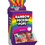 Rainbow Pecker Pops - 72 Count