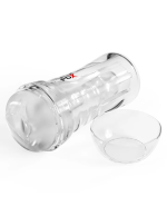 Pdx Extreme Wet Pussies Super Luscious Lips Self-Lubricating Stroker - Frosted - Image 5