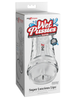 Pdx Extreme Wet Pussies Super Luscious Lips Self-Lubricating Stroker - Frosted - Image 2