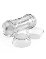 Pdx Extreme Wet Pussies Super Flip a Pussy Over Self-Lubricating Stroker - Frosted - Image 5