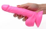 Pop Pecker 6.5 Inch Dildo With Balls - Pink - Image 8