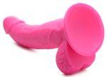 Pop Pecker 7.5 Inch Dildo With Balls - Pink - Image 4