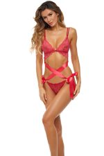 Love Status Lace 2 Pc Bra Set - Medium-large - Red
