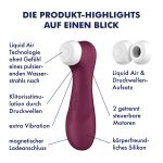 Satisfyer Pro 2 Generation 3 Liquid Air Technology - Red Wine - Image 7