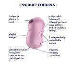 Satisfyer Cotton Candy - Air Pulse Stimulator Plus Vibrator - Lilac - Image 4