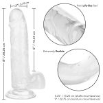 Size Queen 6 inch-15.25 Cm - Clear - Image 7