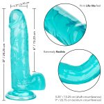 Size Queen 6 Inch - 15.25 Cm - Blue - Image 4